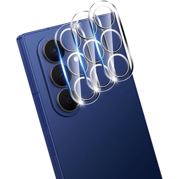 for Samsung Galaxy Z Fold 7 3 Pack Camera Lens Protector, 9H Tempered Glass Camera Cover Screen Protector, Scratch Resistant, Bubble Free, Case Friendly, Easy Installation