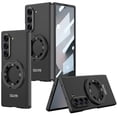 thumbnail image 1 of for Samsung Galaxy Z Fold 7 5G Case with Magnetic Ring Holder, Z Fold 7 Magnetic Case Compatible with Magsafe Built in Screen Protector Thin Hard PC Protective Cover Case for Z Fold 7, Black, 1 of 8