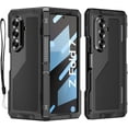 thumbnail image 1 of for Samsung Galaxy Z Fold 7 Case with S Pen Holder, Metal Bumper Premium Rugged Heavy Duty Shockproof Protective, Screen Protector, Hinge Protection, Rugged Phone Stand Cover 5G, Black, 1 of 8