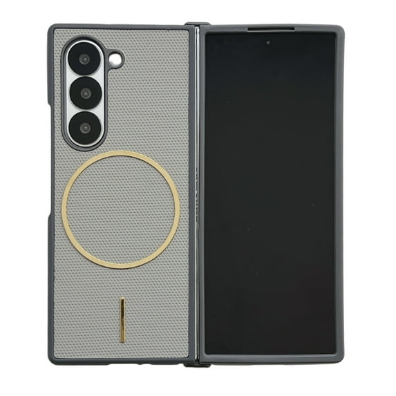 for Samsung Galaxy Z Fold 7 Case, TPU + PC Magnetic Cover, Compatible with Wireless Charging, Luxury Lightweight Ultra Slim Shockproof Anti-Drop Thin Protective Phone Case Cover, Gray