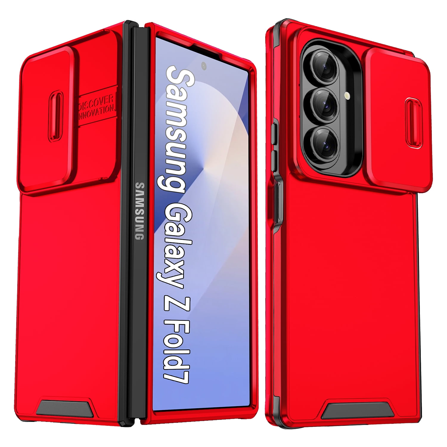 Galaxy Z Fold 7 + Galaxy Buds 3 + ケース For Samsung Galaxy Z Fold 7 6 5 4 3 Anti-Drop Hinge Case with