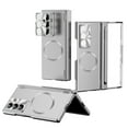 thumbnail image 1 of For Samsung Galaxy Z Fold 7 Phone Case,Compatible with Mag-safe,Built-in Screen Protector & Camera Protection,With Pen Slots Hinge Protector,With Stylus,Shockproof Phone Case,Silver, 1 of 7