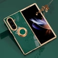 thumbnail image 1 of for Samsung Galaxy Z Fold 7 Phone Case with Ring Holder, Fold 7 Cover, Kickstand Magnetic Plating Frame TPU Shockproof Anti-Scratch Girls Women Men Case Cover for Samsung Z Fold 7, Darkgreen, 1 of 11