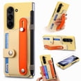 thumbnail image 1 of for Samsung Galaxy Z Fold 7 Wallet Case with Pen Holder & Stand, Built-in Screen Protector Wrist Strap Card Holder Back Cover Hard PC Shockproof Finger Grip Case for Men Women Girls, Yellow, 1 of 9