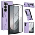 thumbnail image 1 of For Samsung Galaxy Z Fold 7 Wallet Case Wallet with Hidden Kickstand, Credit Card Holder for Samsung Galaxy Z Fold 7 Case Built-in Screen Protector, Slim Thin PU Leather Phone Case,Purple, 1 of 6