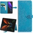 thumbnail image 1 of Samsung Galaxy Z Fold3 5G Mandala Wallet Case,Slim 3D Flip Leather Magnetic Closure with Credit Card Holder & Hand Strap Flip Folio Closure Phone Case for Samsung Galaxy Z Fold3 5G MTL Blue, 1 of 13