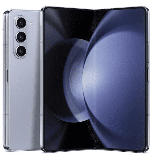 Samsung Galaxy Z Fold5 - 5G smartphone - dual-SIM - RAM 12 GB / Internal Memory 512 GB - OLED display - 7.6" - 7.6" - 2176 x 1812 pixels 2176 x 1812 pixels (120 Hz) - 3x rear cameras 50 MP, 12 MP, 10 MP - 2x front cameras 10 MP, 4 MP - blue