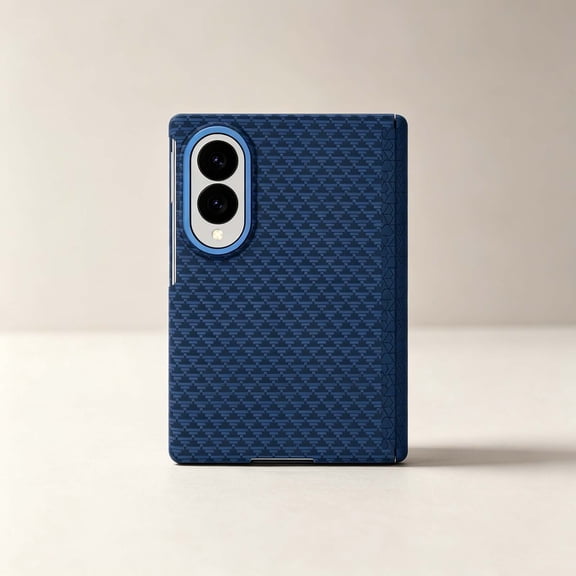 For Samsung Galaxy Z Fold8 Phone Case,Checkered Pattern Design,Compatible with Mag-Safe,With Hinge Protection,Non-Slip Shockproof Anti-fall Drop Protection,Thin Phone Case,Blue