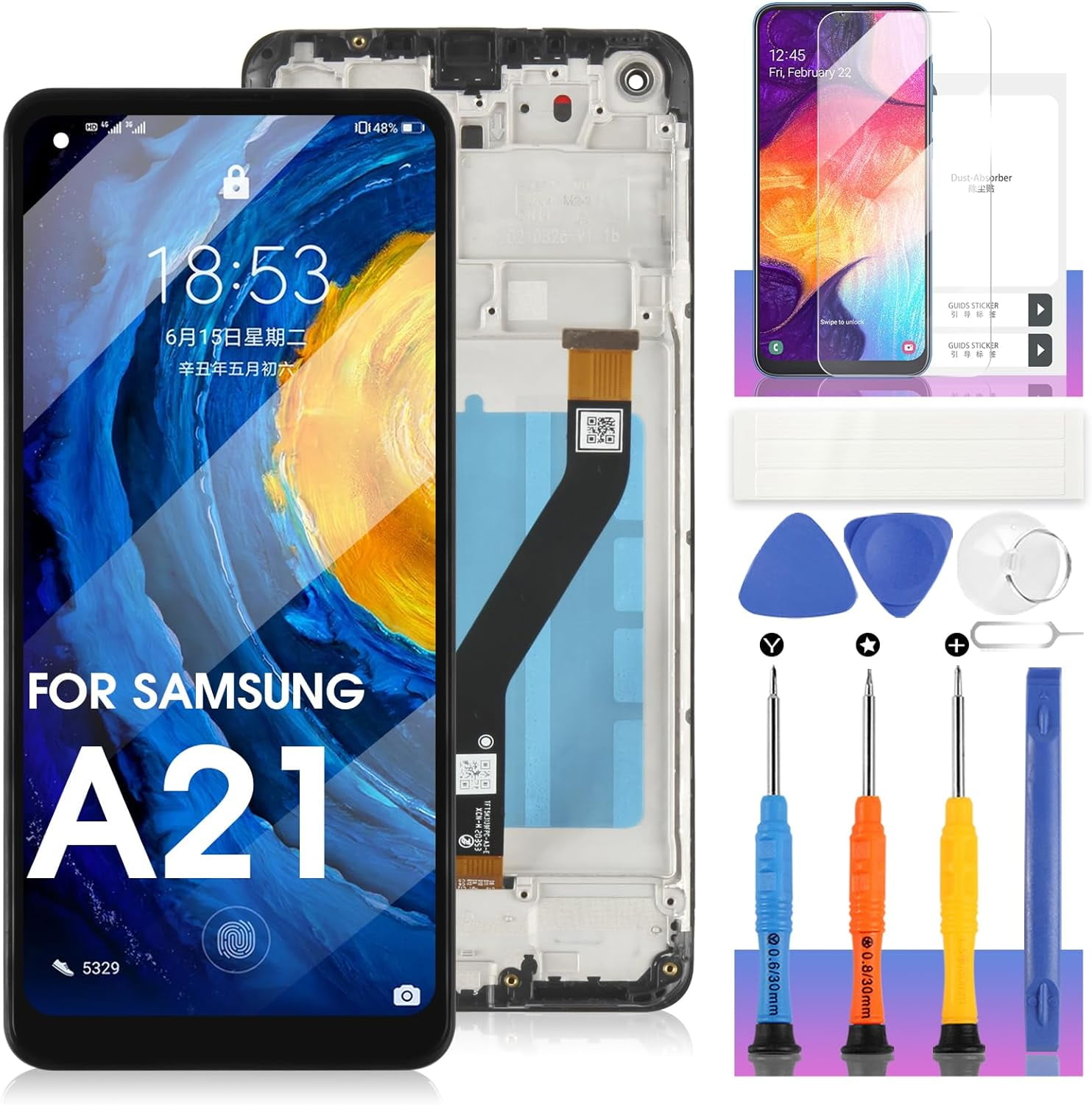 for Samsung Galaxy a21 Screen Replacement for Samsung a21 LCD for ...
