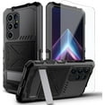 thumbnail image 1 of for Samsung Galaxy s24 Ultra Case Heavy Duty Metal Aluminium Bumper Built in Screen Protector Lens Military Grade Rubber Hard Durable Phone Cases Men  s 24 Ultra 2024 Black, 1 of 12