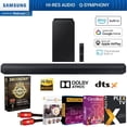 thumbnail image 1 of Samsung HW-Q600C 3.1.2ch Soundbar & Subwoofer with Dolby Bundle with Movies Streaming + Deco Gear 2X 4K HDMI 2.0 Cable & CPS Exclusive 26 Month Protection Pack, 1 of 12