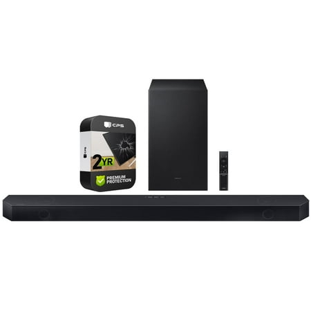 Samsung HW-Q700C Q-series 3.1.2 ch. Wireless Dolby ATMOS Soundbar w/ Q-Symphony Bundle with 2 YR CPS Enhanced Protection Pack