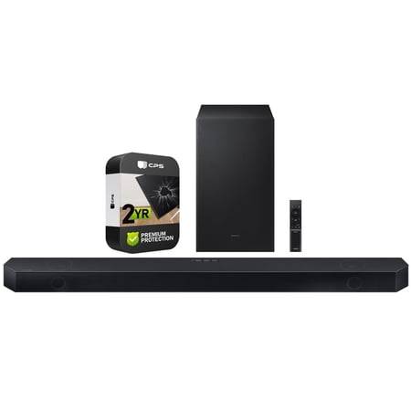Samsung HW-Q700C Q-series 3.1.2 ch. Wireless Dolby ATMOS Soundbar w/ Q-Symphony Bundle with 2 YR CPS Enhanced Protection Pack