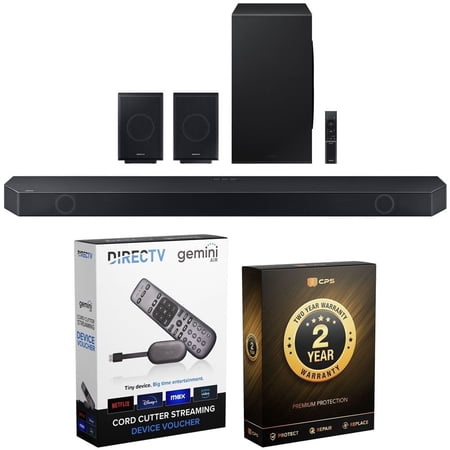 Samsung HW-Q990C Wireless Soundbar Bundle with DIRECTV Stream Device Quad-Core 4K Android TV Wireless Streaming Media Player (2023 Model)