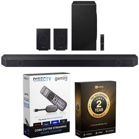 Samsung HW-Q990C Wireless Soundbar Bundle with DIRECTV Stream Device Quad-Core 4K Android TV Wireless Streaming Media Player (2023 Model)