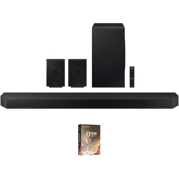 Samsung HW-Q990D 11.1.4ch Soundbar with True Dolby Atmos Sound and 2 Year Amber Protection Plan (2024)