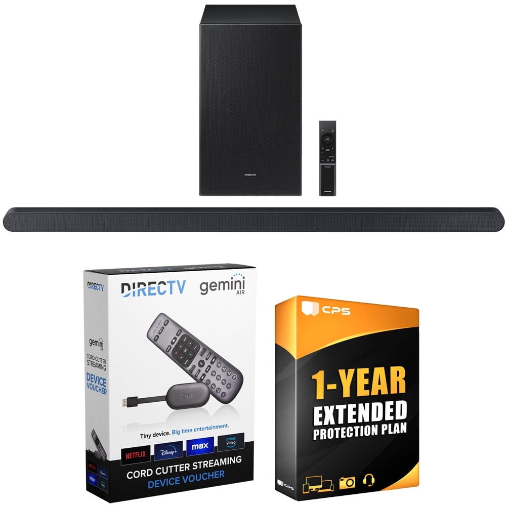 Samsung HW-S700D Q-Series Wireless Soundbar (2024) with Redeemable DIRECTV Gemini Air