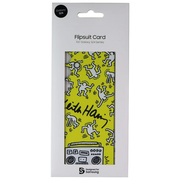 Samsung Interactive Flipsuit Card for Galaxy S24 - Keith Haring Yellow