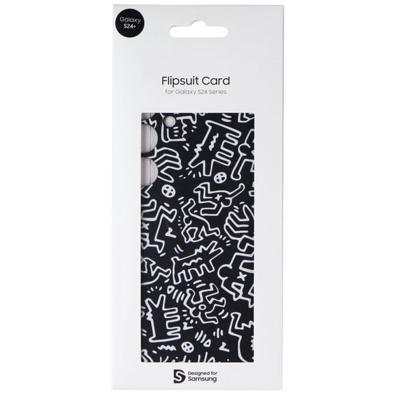 Samsung Interactive Flipsuit Card for Galaxy S24+ (Plus) - Keith Haring Black