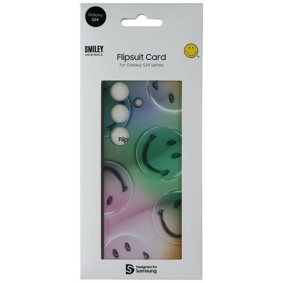 Samsung Interactive Flipsuit Card for Galaxy S24 - Smiley Bubble / Green
