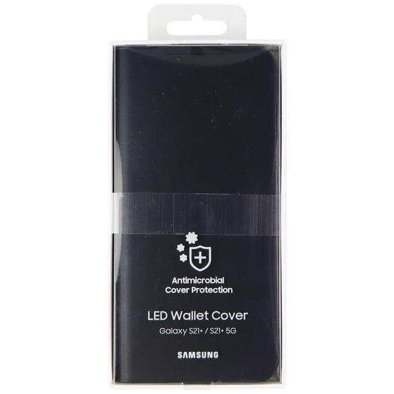 Samsung LED Wallet Cover for Galaxy S21+ (5G) Smartphones - Black