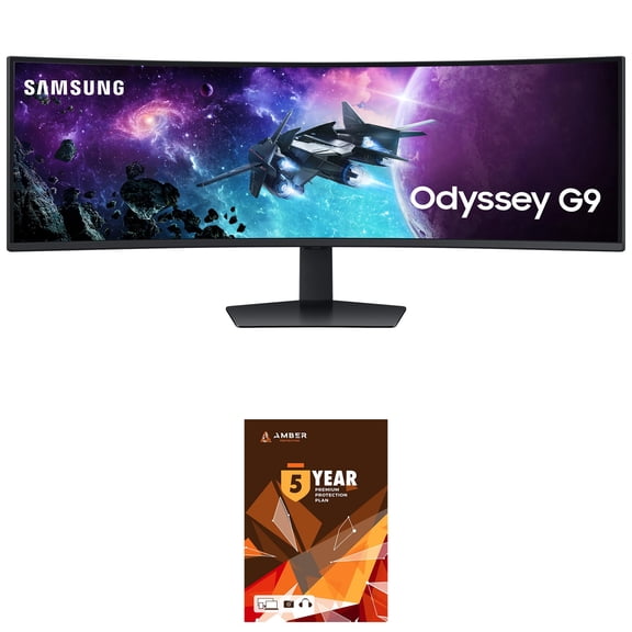 Samsung LS49CG954ENXZA 49 Inch Odyssey G9 DQHD Curved Gaming Monitor with 5 Year Amber Protection Plan (2024)