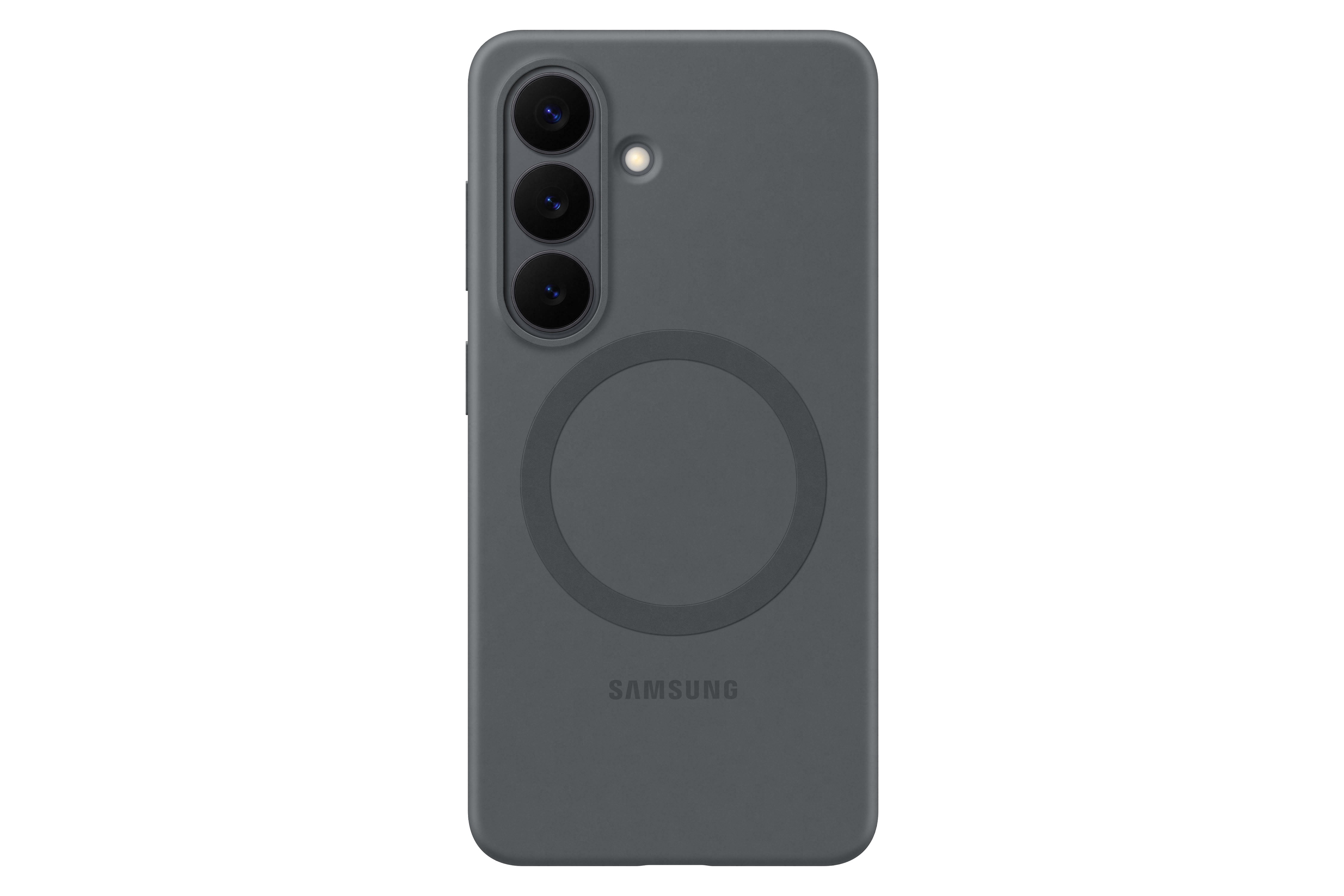 Samsung S26+ Silicone Magnet Phone Case, Black