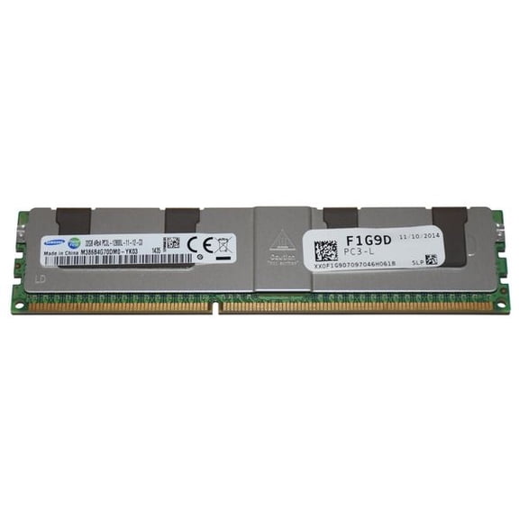 Samsung M386B4G70DM0-YK03 32GB DDR3L 1600MHz ECC Load Reduced DIMM Server Memory RAM (F1G9D)