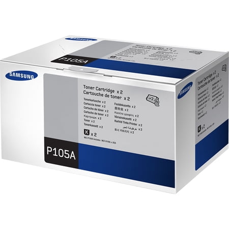 Samsung MLT-P105A (SV117A) Black High Yield Toner Cartridges, 2-Pack