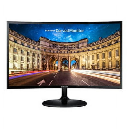 Samsung - 27" Curved 390 Series Business Monitor - Black