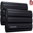 thumbnail image 1 of Samsung MU-PE4T0S T7 4TB Shield Portable SSD, USB 3.2, Black (2-Pack), 1 of 11