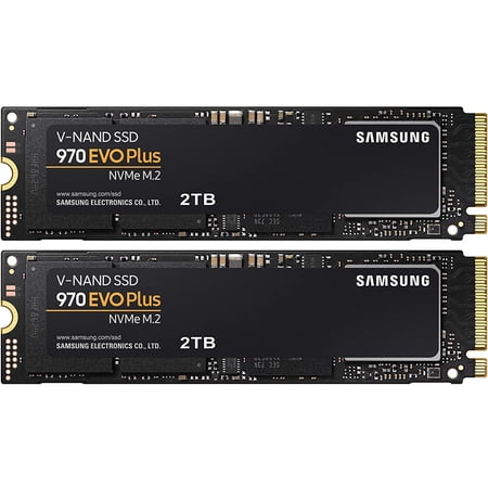 Samsung MZ-V7S2T0B/AM 970 EVO Plus NVMe M.2 SSD 2TB 2 Pack