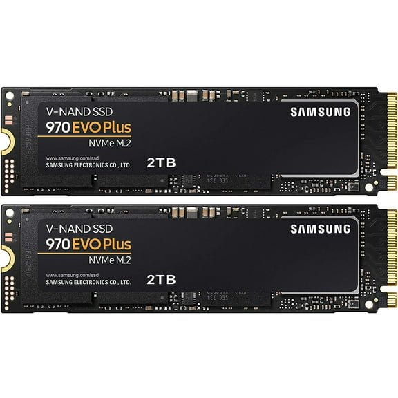 Samsung MZ-V7S2T0B/AM 970 EVO Plus NVMe M.2 SSD 2TB 2 Pack