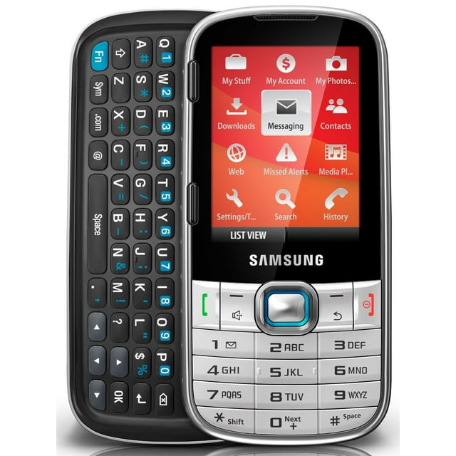 Samsung Montage SPH-M390 Silver Virgin Mobile Prepaid Cellular Phone