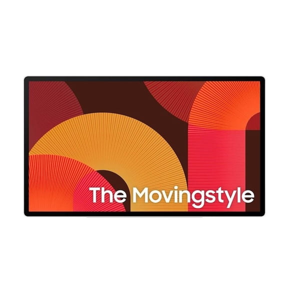 Samsung The Movingstyle UN27LSM7FAX - 27" Diagonal Class (26.9" viewable) - LSM7F Series LED-backlit LCD display - with built-in interactive whiteboard, touchscreen (multi touch) - Smart TV - Tizen OS - 1440p (Quad HD) 2560 x 1440 - HDR - portable - black, light gray