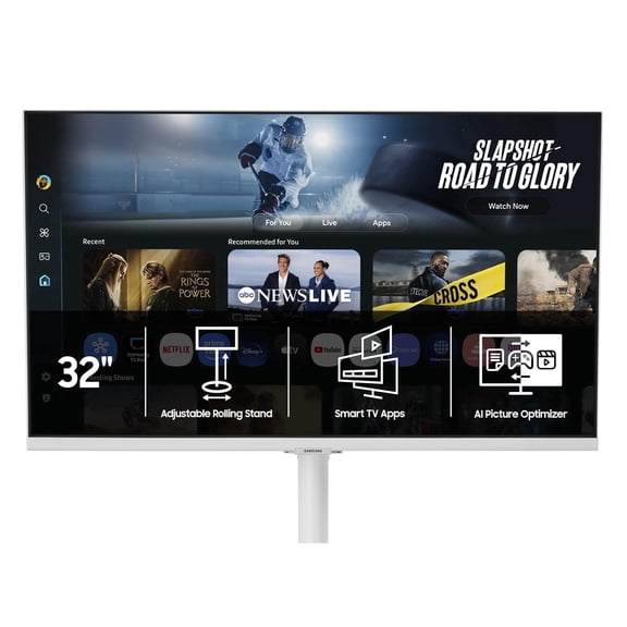 Samsung Movingstyle M7 - 32" 4K UHD Smart Monitor with Adjustable Rolling Stand