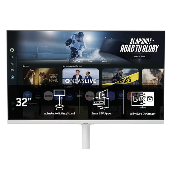 Samsung Movingstyle M7 - 32" 4K UHD Smart Monitor with Adjustable Rolling Stand