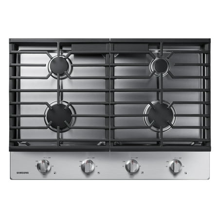 Samsung - 30" Built-In Gas Cooktop with 4 Burners - Stainless Steel
