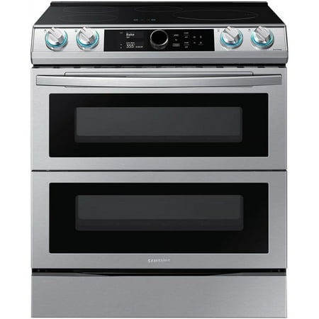 Samsung - 6.3 cu. ft. Slide-In Induction Range with WiFi, Flex Duo™, Smart Dial & Air Fry - Stainless steel