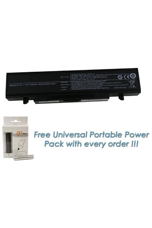 Samsung NP-R519-FA01US 6-cell, 4400mAh Replacement Laptop Battery with FREE Portable Power Pack