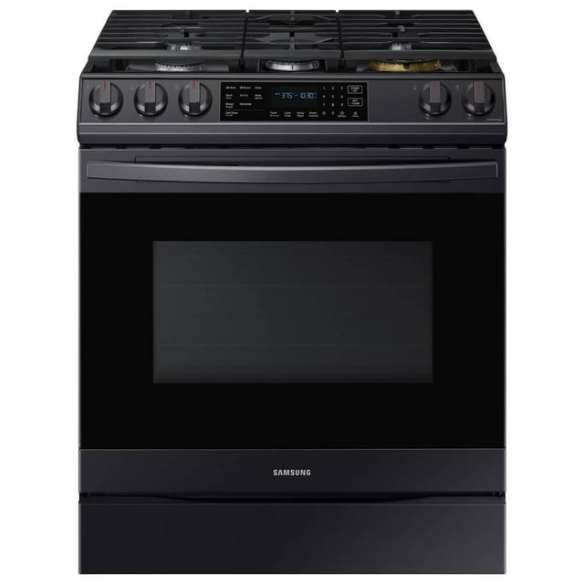 Samsung NX60T8511SG 6.0 Cu. Ft. Black Stainless SlideIn Gas Range