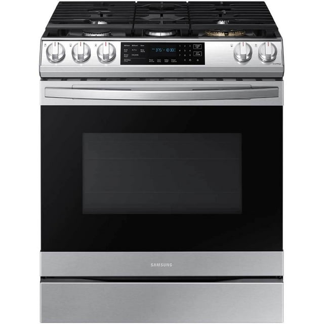 SAMSUNG NX60T8511SS 6.0 cu. ft. Smart Slidein Gas Range with Air Fry