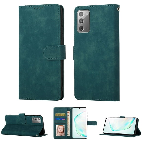 Samsung Note 20 Wallet Case, Luxury RFID Blocking Card Holder Slot, Stand Premium PU Leather & Soft TPU Back Shockproof Flip Folio Book Magnetic Cover For Samsung Galaxy Note 20,Blue