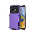 thumbnail image 1 of Samsung Note 9 Case, Mantto Wallet Cover 5 Credit Card Slots Holder Flip Hidden Rugged Dual Layer PC & TPU 2 in 1 Protection Hybrid Tough Back Armor Phone Skin For Samsung Galaxy Note 9,Purple, 1 of 10