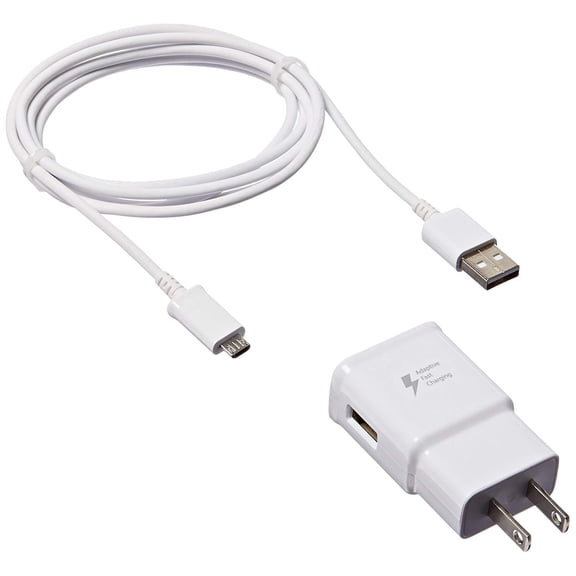 Samsung OEM Adaptive Charging USB Wall Charger Power Adapter for Samsung Galaxy Note 5, Galaxy S6 Edge+, White (Discontinued by Manufacturer) - New