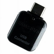 Samsung OEM On-The-Go OTG USB to USB-C Adapter - Glossy Black