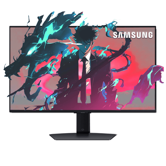Samsung Odyssey 27" 4K(3840 x 2160) 144Hz 1ms IPS Gaming Monitor with Smart TV, HDR400, G-Sync & AMD FreeSync Premium, Built-in Speakers, Height Adjustable Stand, w/Remote Control