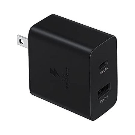 Samsung Official Power Adapter Duo 2-Ports USB-C PD 3.0 Black
