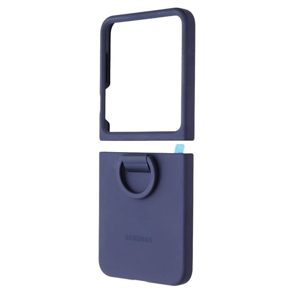 Samsung Official Silicone Case with Ring for Galaxy Z Flip6 / Z Flip7 FE - Navy