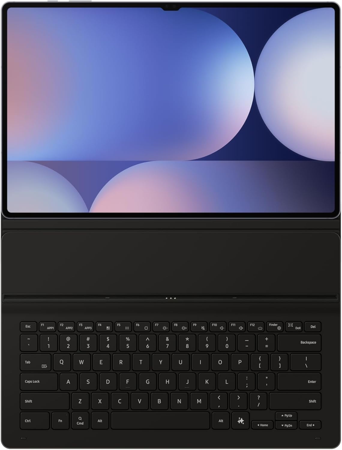 Samsung Official Slim Keyboard Case (Ai Key) For Galaxy Tab S10 Ultra | S9 Ultra, International Version (English) - Black